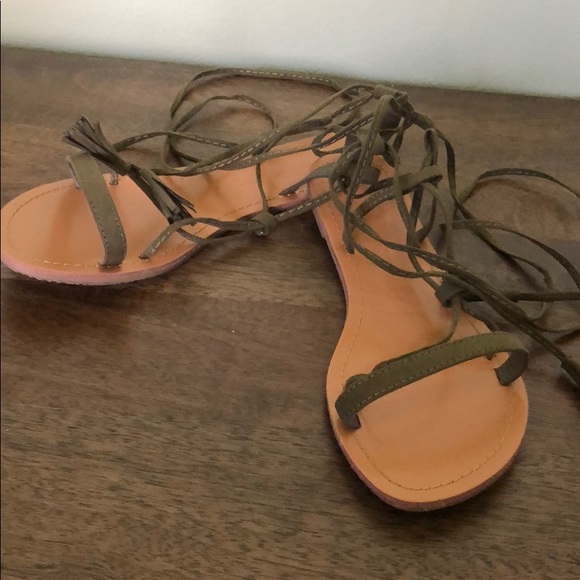 Wild Diva Shoes - Lace Up Sandles